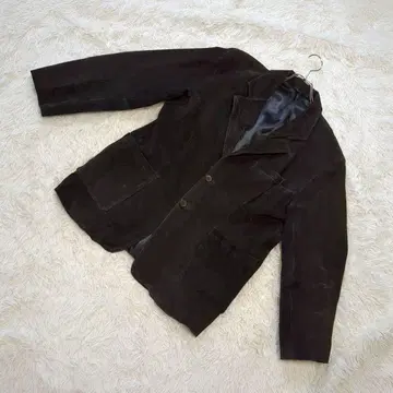 FRIENDLY ORIGINAL 가죽 자켓 피크 스킨 다크 브라운