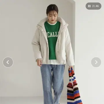 [ 미사용 새상품 ] GLOBALWORK 에어써멀 발수 후드 블루종