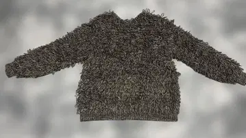 루프 편직 긴팔 스웨터