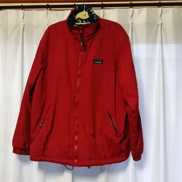 L.LBean 레드 지퍼 달린 자켓