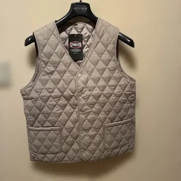 GYMKEEN 퀼팅 베스트 M 베이지 남녀 면