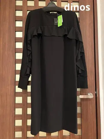 [ dinos ] 새상품! 이탈리아제 프릴 디자인 원피스