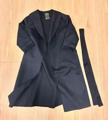 [새상품급] 노블 숄카라 리버 코트 롱 기장 네이비 사이즈 36