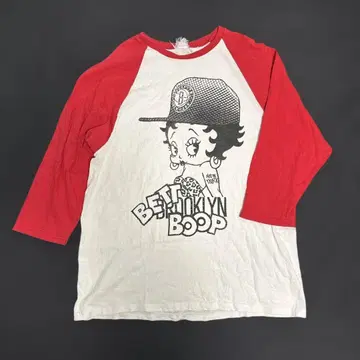 베티 붑 래글런 슬리브 T셔츠 L 사이즈