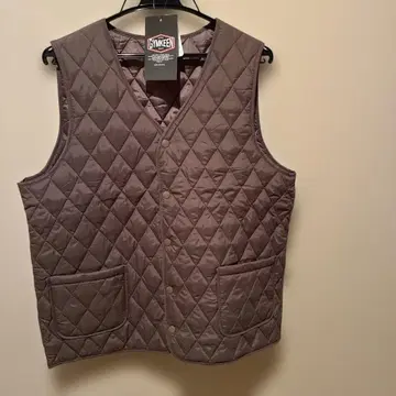 GYMKEEN 그레이 퀼팅 베스트 면