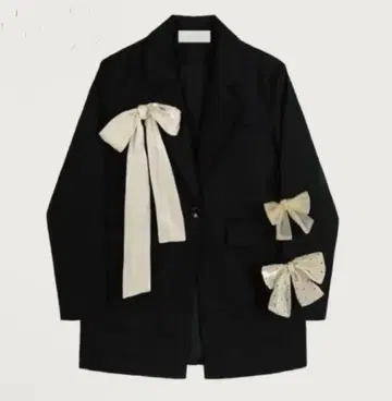 LA POMME petit Ribbon Attacthed Jacket