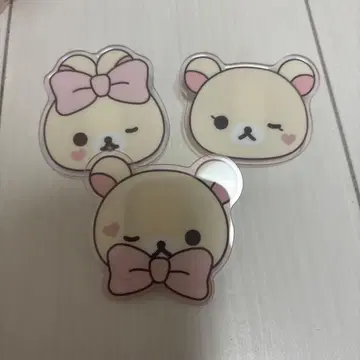 리락쿠마 네오 리라쿠지 G상 아크릴 배지 코리락쿠마 3종 세트