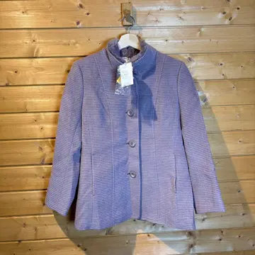 JANE MORE 온워드 라벤더 퍼 옷깃 자켓