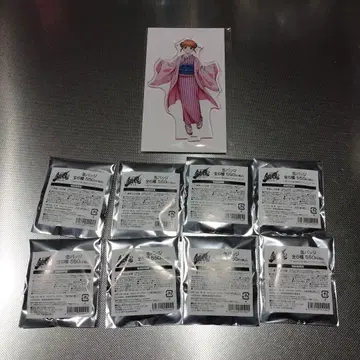 [점프 페스타 한정판] 카구라 아크릴 스탠드 & 미개봉 캔뱃지 8개 세트