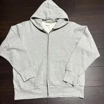 LES TIEN 그레이 풀 지퍼 후디