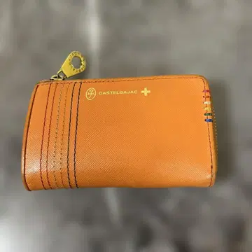 CASTELBAJAC 오렌지 이단 접이식 지갑