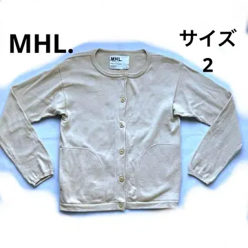 MHL. 가디건 코튼 면 베이지 M 2