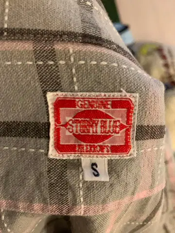 Genuine Surplus 체크 무늬 플란넬 셔츠 S