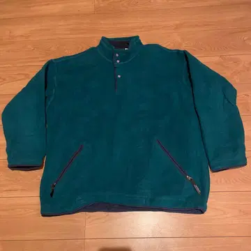 파타고니아 90s usa제 신틸라 빅T 풀오버 플리스 L 그린 x 네이비