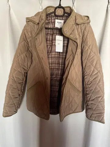 BEAMS HEART 퀼팅 자켓 L 사이즈 베이지