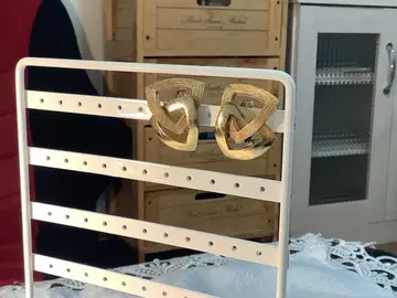 빈티지 액세서리 ORENA 골드 트라이앵글 귀찌