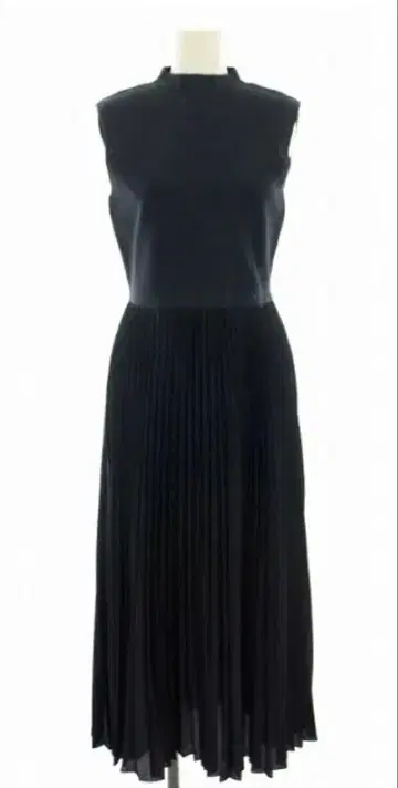 Theory 슬리브리스 무릎 기장 원피스 다크 블루