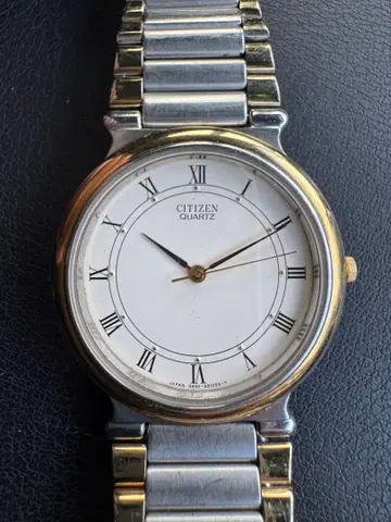 CITIZEN 쿼츠 손목시계 실버/골드