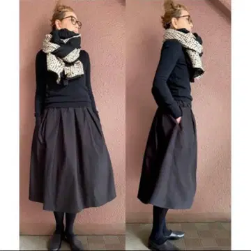 *인기 작가 rata 씨* 부드럽게 퍼지는 어른 플레어 스커트*