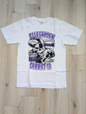 ELLEGARDEN 스컬 T셔츠 화이트