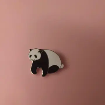 미사용품 우에노 동물원 팬더 브로치