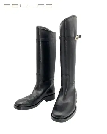 [새상품] PELLICO BANDA 사이드 모티브 부착 롱 부츠 38.5