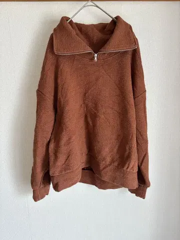 브라운 워터 풀오버 스웨트 셔츠 [ M 사이즈 ]