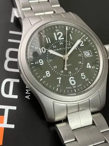 해밀턴 카키 필드 쿼츠 38mm H68201163