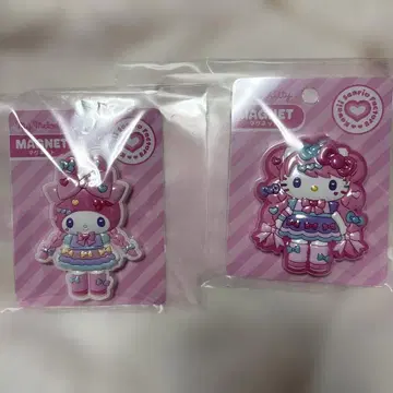 산리오 하라주쿠 한정판 마이멜로디 키티 마그넷 2개