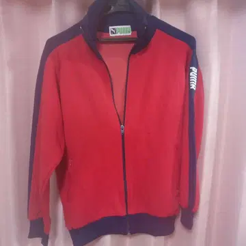 PUMA 집업 자켓 M 사이즈 레드/네이비