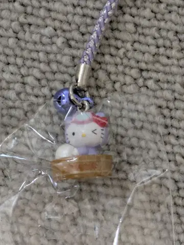 헬로키티 스트랩 보라색 ISESHIMA 이세시마 한정판