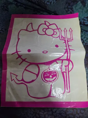 할로윈 헬로키티 악마 디자인 스티커