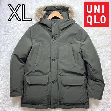 [ 새상품급 ] 유니클로 울트라 웜 다운 코트 올리브 XL