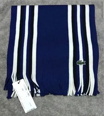 새상품 택 포함 LACOSTE 라코스테 메리노울 스트라이프 머플러