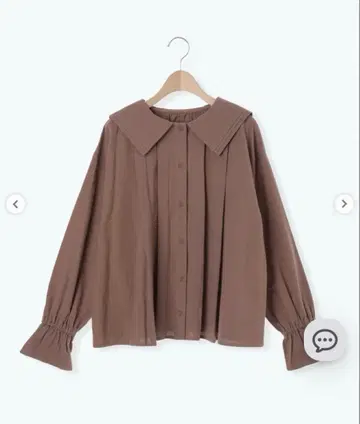 사만사 모스모스 빅 옷깃 핀턱 블라우스