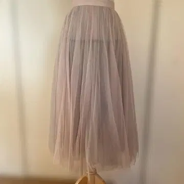 스나이델 튤 플레어 스커트