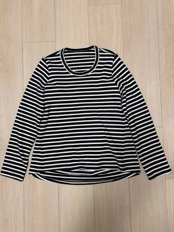 sacai 보더 긴팔 T셔츠 디자인 상의 M 사이즈