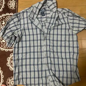 GROVER 체크 무늬 반팔 셔츠