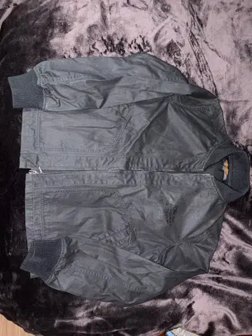 IRON HEART 코튼 코팅 블루종 L 사이즈