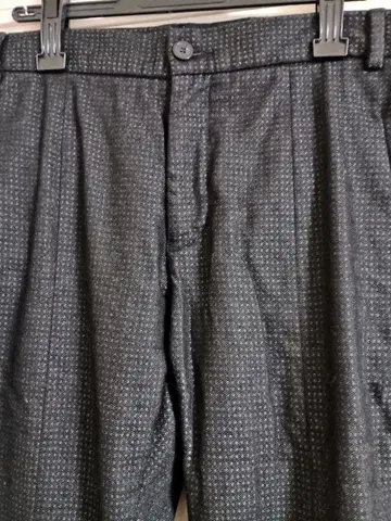 엠포리오 아르마니 블랙 와이드 팬츠