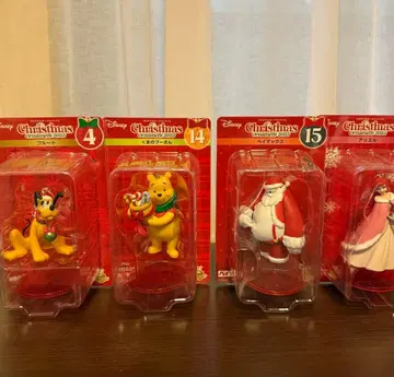 디즈니 크리스마스 피규어 4개 세트