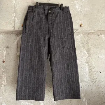 warehouse john gluckow 스트라이프 워크 팬츠 데님