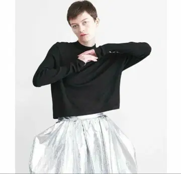 시착만 한! AEWEN MATOPH 울 리브 콤비 하이넥 니트