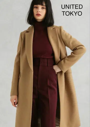 UNITED TOKYO 캐시미어 혼방 체스터 코트