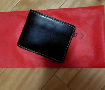 플랫 헤드 코도반 이단 접이식 지갑