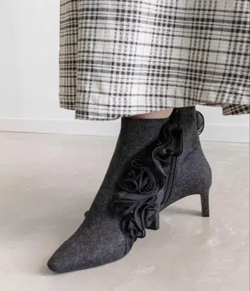 RANDA 로즈 모티브 부츠