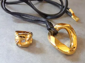 MICHAEL KORS 골드 체인 반지(링) & 목걸이 세트