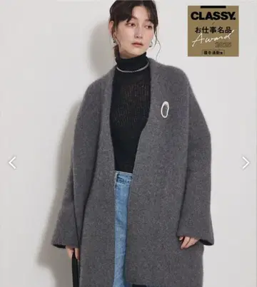 qualite 폭스 쿨 그레이 가운 택 포함