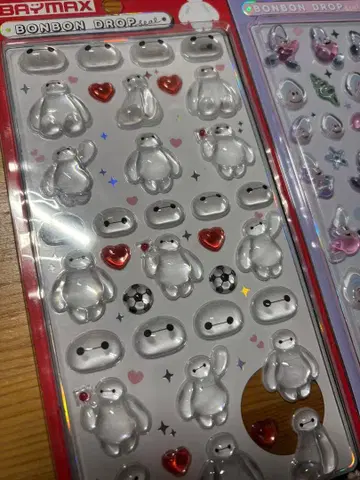 베이맥스 모자 꽁지 드롭 씰 시트