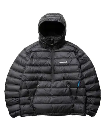 Liberaiders 다운 하프 집 후디 블랙